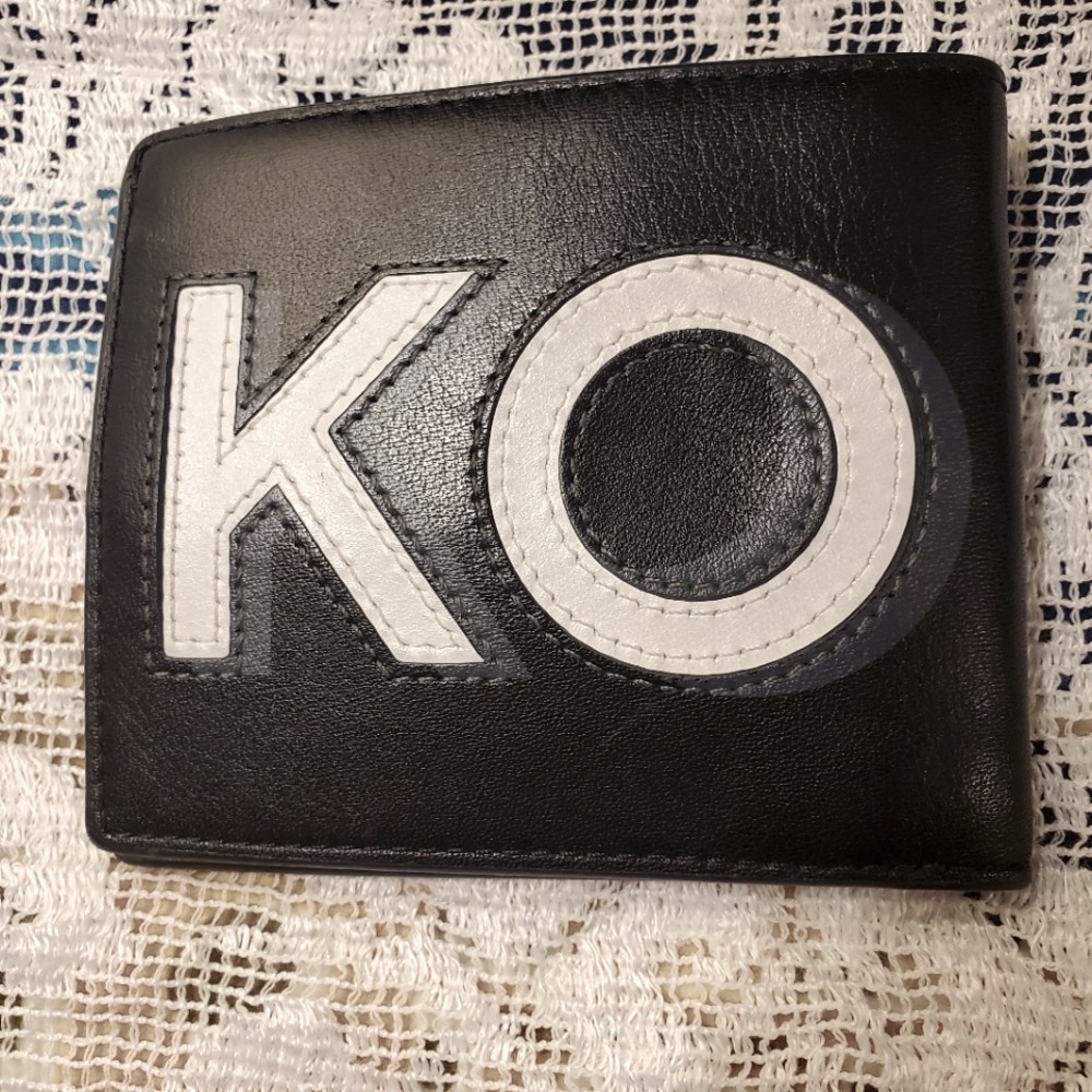 Mens MICHAEL KORS Black Leather Billfold Wallet